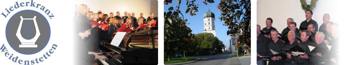 Bilder beider Chöre und der Kirche von Weidenstetten